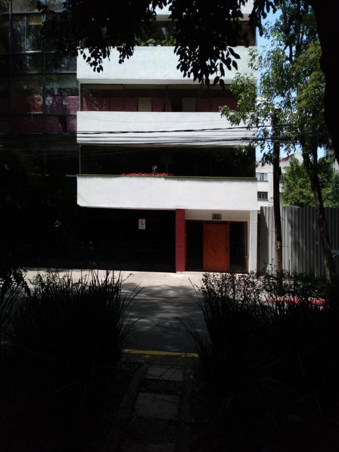 Charming Sunny Bedroom Overlooking Beautiful Amsterdam Avenue In Best Condesa Area 墨西哥城 外观 照片